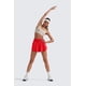 thumbnail image 3 of Shorts con falda CRZ YOGA con volantes, cintura alta y bolsillo con cierre XS, 3 of 4