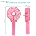 thumbnail image 5 of BadPiggies Mini Handheld Fan Foldable Desk Fan Small Personal Portable Table Fan with Battery USB Rechargeable (Black), 5 of 9