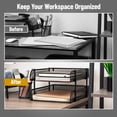 thumbnail image 6 of Mind Reader Stackable Paper Tray, Desktop Organizer, File Storage, Office, Metal Mesh, 2 Pieces, Black, 6 of 8