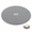Grey-24" (Round), variant on Round Shower Mat With Drain Hole In Middle 24 Inch Diameter Grey