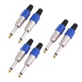 thumbnail image 1 of 6.35Mm Wire Connector Mono Audio Jack Amplifier Plugs For Microphone 6.35 Core Cable 3 Pairs, Audio Jack, 1 of 2