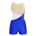 thumbnail image 6 of YONGHS Girls 2 Piece Gymnastic Dance Outfits Shiny Sequin Sleeveless Leotard with Shorts Activewear Royal Blue 8, 6 of 7