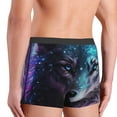 thumbnail image 3 of Goofa Purple Sky Wolf Printed Men's Boxer Briefs Underwear, Moisture-Wicking Underwear, Trunk,Soft and Breathable Cotton Underwear-X-Large, 3 of 9