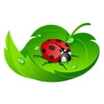 thumbnail image 2 of Ladybug Leaf Wall Mural Decal Sticker, Wallmonkeys Peel & Stick Vinyl Graphic (36 in W x 23 in H), 2 of 4