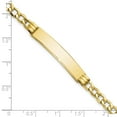 thumbnail image 3 of Primal Gold 10 Karat Yellow Gold Semi-solid Curb Link ID Bracelet, 3 of 4