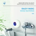 thumbnail image 6 of BT 5.0 Speaker IPX4 Waterproof Speaker with Suction Cup Shower Speaker with Built-in Mic Hands-free Call Ambient Light, White, 6 of 8