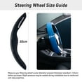 thumbnail image 5 of Caromop Suede Steering Wheel Cover, 14.5-15 in, Non-Slip, 2 pack, Black, 5 of 8