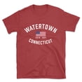 thumbnail image 1 of Watertown Connecticut Patriot Men's Cotton T-Shirt, 1 of 1