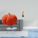 thumbnail image 2 of Almohadas de calabaza de Halloween, suaves almohadas decorativas, arte abstracto, estatua, escultura de resina, adecuadas para sala de estar, dormitor, 2 of 8