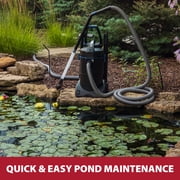The Pond Guy ClearVac Dual Chamber Vacuum for Koi Pond & Water Garden, 4 Interchangeable Nozzles