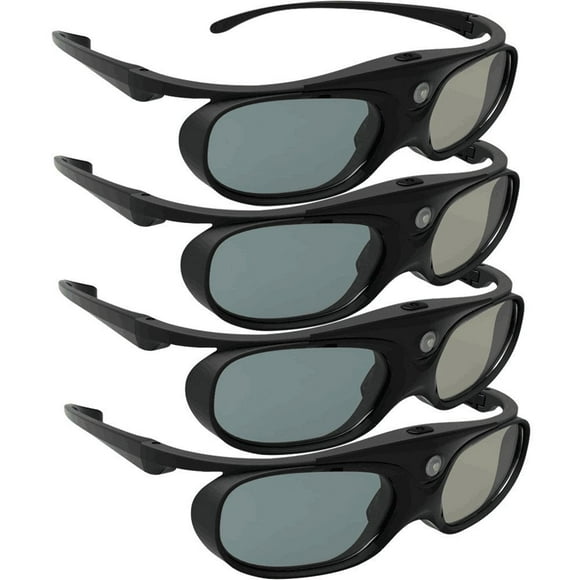 Lunettes 3D DLP-Link, Obturateur Actif Rechargeable ELEPHAS 144Hz pour la Plupart des Projecteurs 3D DLP-Link - Acer, ViewSonic, BenQ Vivitek, Optoma, Panaso