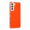 thumbnail image 4 of SaniMore for Samsung Galaxy S22 6.1" 2022 Csae, Crystal Solid Color Rugged Backplane for Women Girls Shockproof TPU Bumper Drop-proof Slim Lightweight Case for Galaxy S22 6.1 inch 2022, Orange, 4 of 7