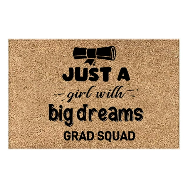 Dsscvnef 2024 Graduation Door Mat Welcome Door Mats for Front Home Entrance Doormat Graduate Rug for Outside Patio Floor Entry Porch Garage (60x40)H Large Living Room Rugs Throw Soft Blankets