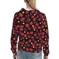 thumbnail image 7 of Wukai Beautiful Maple Leaf Lantern Print Womens Hoodies Fleece Sweatshirts Long Sleeve Sweaters Pullover Fall Outfits Winter Clothes-XX-Large, 7 of 7
