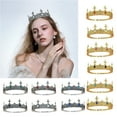 thumbnail image 4 of Adjustable King Crowns Headband for Men with Elegant Gemstones for Masquerades Balls and Theme Occasion Photoshoots, 4 of 9