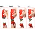 thumbnail image 5 of Descorazonador de fresas rojas, descorazonador de patatas, descorazonador de piñas, descorazonador de tomates, pelador de ojos de frutas y verduras, acero inoxidable, 5 of 5