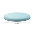 thumbnail image 3 of Round Knitted Seat Cushion 12"x12" - 1.2" Thick Foam Pad with Non-Slip Ties, Removable Cover for Patio/Office/Dining Chairs Blue, 3 of 9