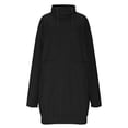 thumbnail image 4 of BLVB Women's Casual Oversized Sweatshirts Long Sleeve Turtleneck Loose Pullover Tunic Fall Outfits with Pockets, 4 of 6