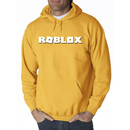 New Way 923 Adult Hoodie Roblox Logo Game Accent Sweatshirt Xl Gold - roblox hoodie strings black