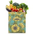 thumbnail image 1 of Retro Sunflower Graphic Foldable Tote - Eco-Friendly & Washable Reusable Shopping Bag for Everyday Use, 1 of 5