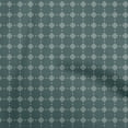 thumbnail image 1 of oneOone Velvet Dark Teal Blue Fabric Geometric Dress Material Fabric Print Fabric By The Yard 58 Inch Wide, 1 of 5