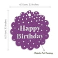 thumbnail image 6 of Inkdotpot Silver Foil Paper Hang Tags Happy Birthday Favor Tags 50 Pieces, 6 of 7