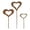 3 hearts, variant on Garden Decors for Outside Metal Rusted Decorative Garden Stakes for Spring Decors Yard Art Welcome Sign Outdoor