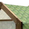 thumbnail image 4 of Green Pet House, Abstract Hosta Plants Forest Growth Leaves Ecology Jungle Theme, Outdoor & Indoor Portable Dog Kennel with Pillow and Cover, 5 Sizes, Fern Lime and Pale Green, by Ambesonne, 4 of 4