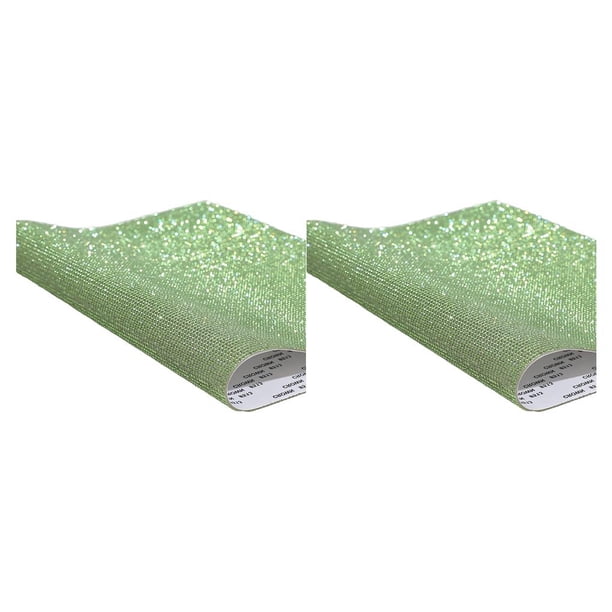 Scienceny Hojas de diamantes de imitación adhesivos suministros decorativos exquisitos accesorios de bricolaje decoraciones de coche para teléfono verde Type2 NO2 Scienceny CBP224114
