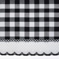 thumbnail image 5 of Buffalo Check Woven Curtain Decorative Tie Up Shade 42"x63", Black/White, 5 of 7
