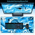 thumbnail image 2 of Gaming Mouse Pad, Fluid Pattern Mouse Pad 31.5x15.12inch Large Extended Computer Mouse Mat Keyboard Full Desk Mousepad for Gaming, Office, Home, 2 of 6