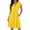 Yellow, variant on Bosfbaoi Dresses For Women V-Neck Empire Waist A-Line Dress Ruffle Short Sleeve Summer Dresses Solid Color Buttons Womens Dresses With Pockets