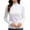 White, variant on Women's Long Sleeve Mock Turtleneck Tops Casual Slim Fitted Lightweight Under Layer Pullover Shirts