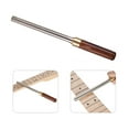 thumbnail image 3 of Guitar Fret Dressing Metal File with 3 Size Edges Wooden Handle Guitar Maintenance Tool Luthier Tool, 3 of 7