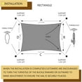 thumbnail image 3 of 6" inch Hardware Kit for Sun Shade Sail Sunshine Block Canopy Perfect for Outdoor Garden B, 3 of 5