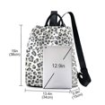 thumbnail image 3 of FORMRS Women's Travel Backpack Purse Anti-Theft Hidden Pockets Casual Shoulder Bag, Gray Leopard Pattern, 3 of 7