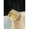 thumbnail image 4 of Classy 1/2 Cts Round Brilliant Cut Diamonds 15-Stone Men's Anniversary Ring In Hallmark 14K Yellow Gold, 4 of 16