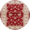 thumbnail image 1 of Ahgly Company Machine Washable Indoor Round Industrial Modern Pastel Orange Area Rugs, 7' Round, 1 of 7