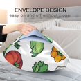 thumbnail image 4 of Yayeee Pillowcase King Size Set of 2 Satin Wrinkle Resistant Pillow Case, Red Vegetables Pattern, 4 of 7
