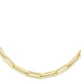 thumbnail image 3 of Floreo 14k Yellow Gold 4.2mm Hollow Paperclip Link Chain Necklace - 38 Inch, 3 of 3
