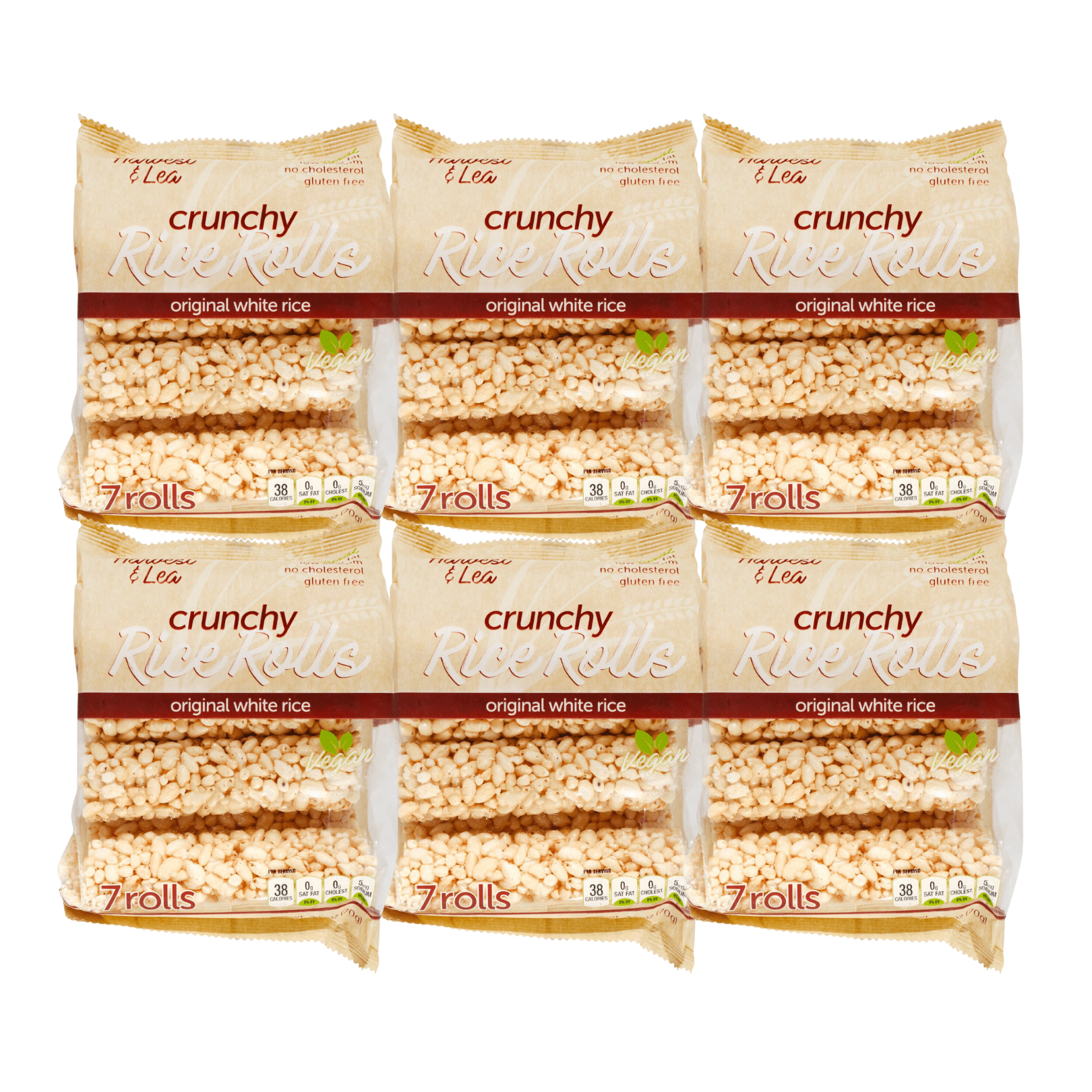 Harvest & Lea Crunchy Rice Rolls (2.5 oz., 6pack)