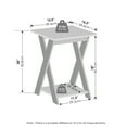 thumbnail image 3 of Furinno Tidur Criss-Crossed Nightstand, Bedside Table, Espresso, 3 of 5