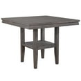 thumbnail image 5 of Sunset Trading Shades of Gray 5 Piece 45" Square Pub Set | Table with Storage Shelf | Counter Height Dining | Seats 6, 5 of 6