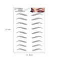 thumbnail image 3 of Pegueras Tatuaje Ecológico Cejas Maquillaje Ceja Auténtico 1 Hoja 6d Transferencias Pegatinas Impermeables para Mujeres Niñas, 3 of 7