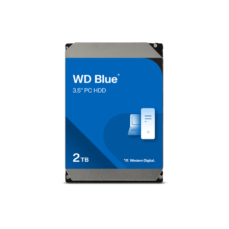 WD Blue 2TB Desktop Hard Disk Drive - 7200 RPM SATA 6Gb/s 256MB Cache 3.5 Inch - WD20EZBX