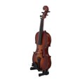 thumbnail image 4 of Miniature Violin With Case Daily Decoration Wooden Mini Violin Model Display Musical Ornament Craft  Decor Birthday Gift Miniature Violin, 4 of 8