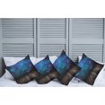 thumbnail image 2 of Ambesonne Galaxy Throw Pillow Cover 4 Pack, Space from Home View, 18", Purple Blue Brown, 2 of 7
