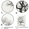thumbnail image 3 of Designart "Grey White Tree Calm Shades" Landscape Trees Canvas Wall Art, 3 of 5