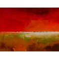 thumbnail image 2 of Groenhart, Jan 14x12 Black Ornate Wood Framed with Double Matting Museum Art Print Titled - Incredibly Red, 2 of 4