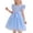 Light Blue, variant on ITSAME Dress for Girls, Ruffled Sleeveless Crewneck Cute Bow Summer Fashion Princess Tulle Dresses Light Blue 6-7T
